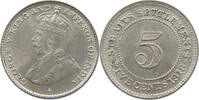 STRAITS SETTLEMENTS 5 CENTS GEORGE V. (1910-1936) -