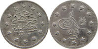 1 KURUS 1293/24 TURKEY OTTOMAN ABDUL HAMID II. (1876-1909) S