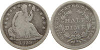 UNITED STATES OF AMERICA HALF DIME SEATED LIBERTY -
