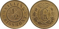 1/2 SKILLING 1868 DENMARK CHRISTIAN IX. (1863-1906) VZ