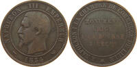 FRANCE 10 CENTIMES NAPOLEON III. (1852-1870) Monument Erige a la Bourse de Lille -