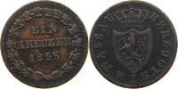 NASSAU 1 KREUZER Adolph 1839-1866. -