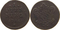 BAYERN 1 PFENNIG Karl Theodor 1777-1799 -
