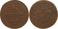 HESSEN DARMSTADT 1 PFENNIG Ludwig I. (1806-1830) -