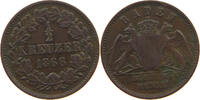 BADEN DURLACH 1/2 KREUZER Friedrich I. Großherzog (1852-1907) -