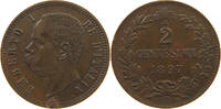 ITALY 2 CENTESIMI 1897 UMBERTO I. (1878-1900) SS 7,00 EUR  zzgl. 5,99 EUR Versand