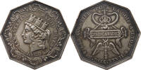 Frankreich Jeton CORPORATIONS Jeton octogonal Ar 33, courtiers pour la soie 1827 -