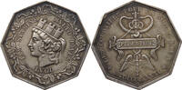 Frankreich Medaille Jeton octogonal courtiers pour la soie 1827 -