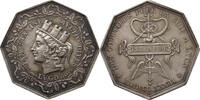 Frankreich Medaille Jeton octogonal courtiers pour la soie 1827 -