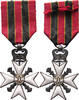 Belgien Orden Croix Leopold II. Decoration civique 1st type 1857-1914 -