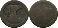 ST. THOMAS PENNY DANISH WEST INDIES CARTWHEEL PENNY COUNTERMARKED ATA -