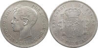 SPAIN 5 PESETAS ALFONSO XIII. 1886-1941 -