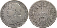 PAPAL STATES 1 LIRA Pius IX. -