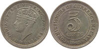 MALAYA 5 CENTS George V. (1910-1936) -