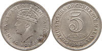 MALAYA 5 CENTS George V. (1910-1936) -