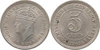 MALAYA 5 CENTS George V. (1910-1936) -