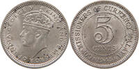 MALAYA 5 CENTS George V. (1910-1936) -