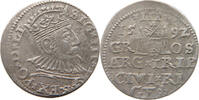 Polen Riga 3 groschen Sigismund III., 1587 - 1632 -