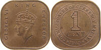 MALAYA CENT George VI. (1936-1952) -