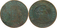 INDOCHINA CENTIME COUNTERMARKED B -