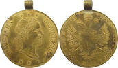 ROMANIA MEDAILLE NIMIC FARA DUMNEZEUL, GOLD PLATED BRONZE MEDAL (4 DUKATEN SIZE) -