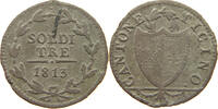 SCHWEIZ TESSIN TICINO 3 SOLDI -