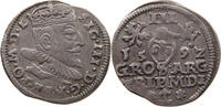 POLAND TROJAK 3 GROSZE GROSCHEN GRÖSCHER Sigismund III (1587-1632) -