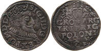 POLAND TROJAK 3 GROSZE GROSCHEN GRÖSCHER Sigismund III (1587-1632) -