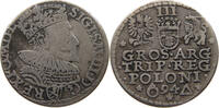 POLAND TROJAK 3 GROSZE GROSCHEN GRÖSCHER Sigismund III (1587-1632) -