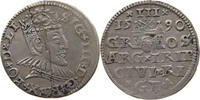 POLAND TROJAK 3 GROSZE GROSCHEN GRÖSCHER Sigismund III (1587-1632) -
