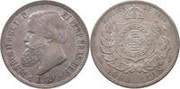 BRAZIL 1000 REIS Pedro II. 1831 - 1889 -