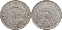 BRAZIL 500 REIS Pedro II. 1831 - 1889 -