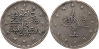 TURKEY OTTOMAN 2 KURUS 1327/2 MEHMED V. (1909-1918) SS