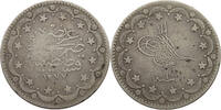 TURKEY OTTOMAN 20 KURUS Abdul Aziz (1861-1876) -