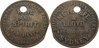 AUSTRALIA PENNY TOKEN Victoria (1837-1901) SYDNEY METCALFE -