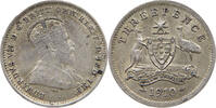 AUSTRALIA 3 PENCE Edward VII. (1901-1910) -