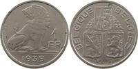 BELGIUM FRANC MINTING ERROR 1 FRANC 1939 45° DIE ROTATION RIGHT -