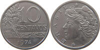 BRAZIL 10 CENTAVOS BRAZIL 10 CENTAVOS 1974 PROVA PATTERN -