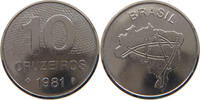 BRAZIL 10 CRUZEIROS BRAZIL 10 CRUZEIROS 1981 PROVA PATTERN -