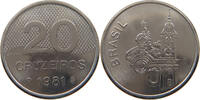 BRAZIL 20 CRUZEIROS BRAZIL 20 CRUZEIROS 1981 PROVA PATTERN -