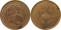 BRAZIL 20 REIS Pedro II. 1831 - 1889 -