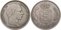 DENMARK 2 KRONER 1897 RARE SS