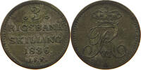 DENMARK 3 SKILLING RARE -