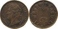 FRANCE CENTIME CENTIME 1847 LOUIS I. CAST PATTERN -