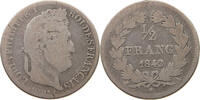 FRANCE 1/2 DEMI FRANC LOUIS PHILIPPE I. (1830-1848) -