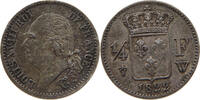FRANCE 1/4 FRANC LOUIS XVIII. (1814, 1815-1824) RARE -