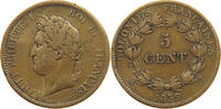 FRANCE COLONIES 5 CENTIMES LOUIS PHILIPPE I. (1830-1848) -