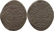 FRANCE 5 LIARDS LORRAINE 5 LIARDS 1706 NANCY LEOPOLD RARE -