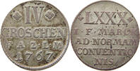Anhalt-Zerbst 1/6 taler Friedrich August 1747-1793. -