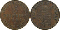 Anhalt-Bernburg 3 pfennig Alexander Carl 1834-1863. -
